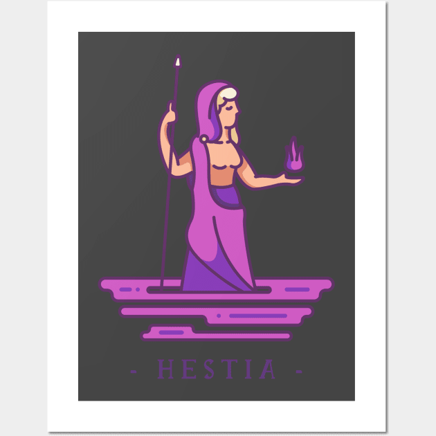 Hestia Greek Mythology Wall Art by MimicGaming